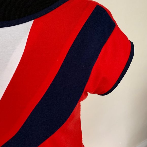 Vintage 80s day dress sz S/M - Picture 3 of 5